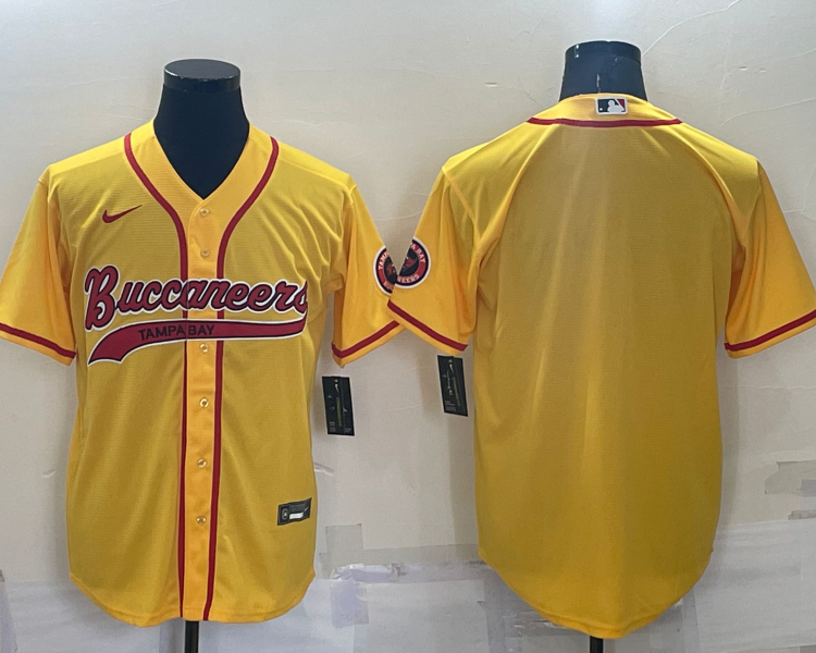 Men's Tampa Bay Buccaneers Yellow Blank Jersey