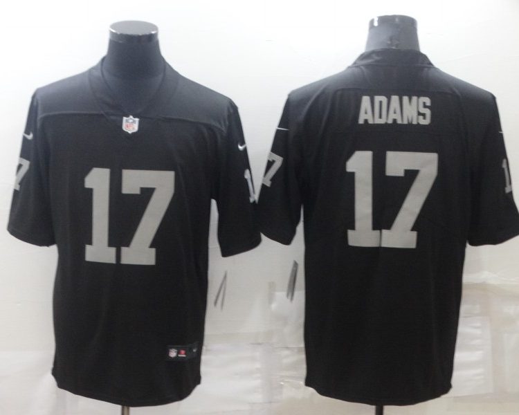 Men's Las Vegas Raiders #17 Davante Adams Black Jersey Stitched American Football Jerseys