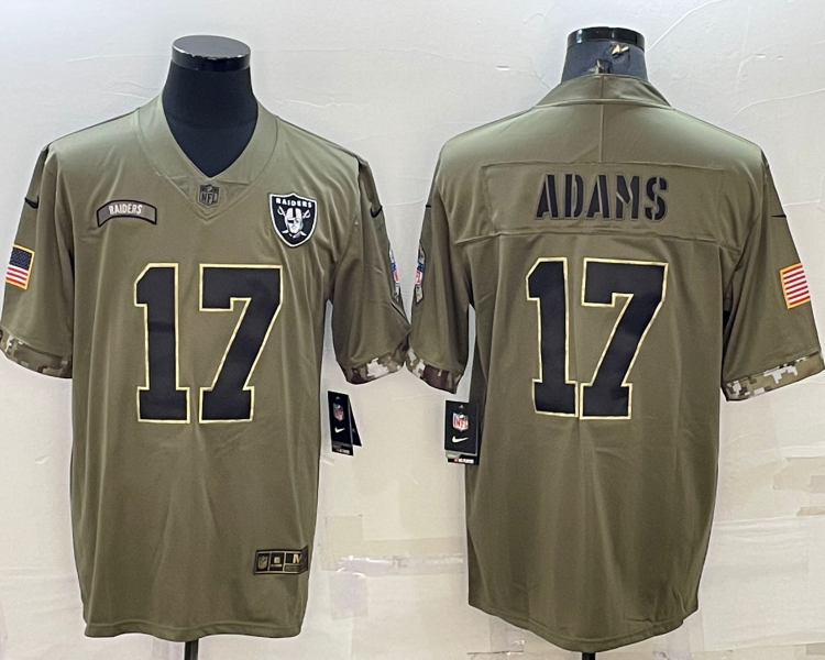 Men's Las Vegas Raiders #17 Davante Adams Jersey Stitched American Football Jerseys