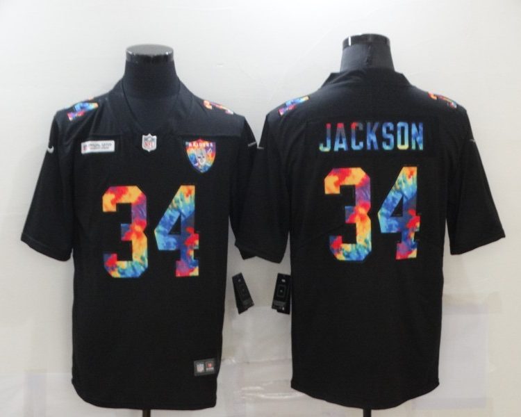 Men's Las Vegas Raiders #34 Bo Jackson Black Jersey