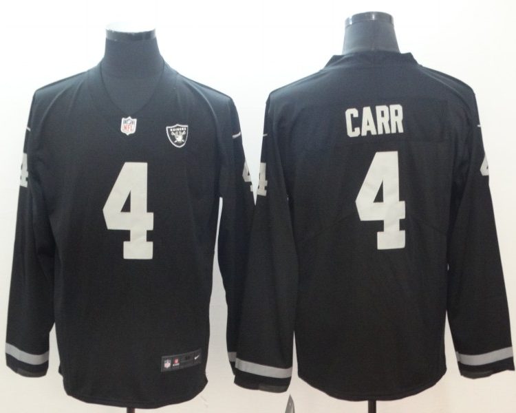 Men's Las Vegas Raiders #4 Derek Carr Black Jersey