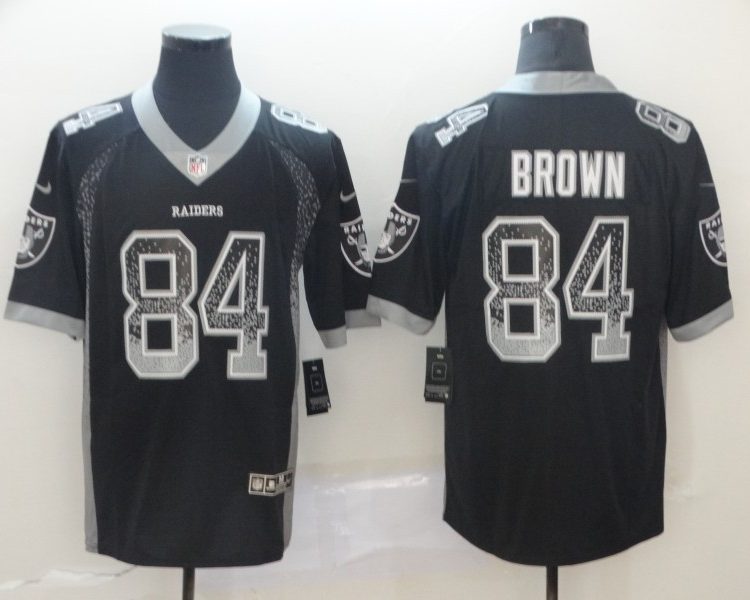 Men's Las Vegas Raiders #84 Antonio Brown Black Jersey