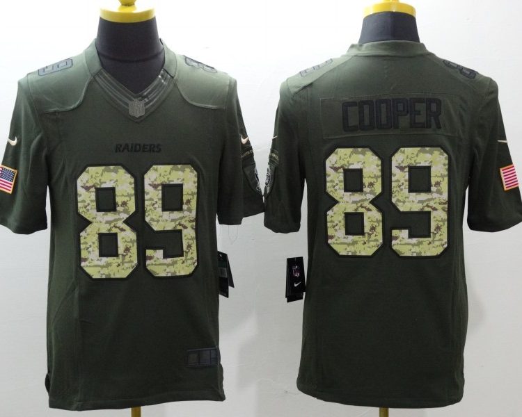 Men's Las Vegas Raiders Amari Cooper #89 Army Green Jersey