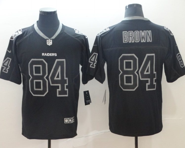 Men's Las Vegas Raiders Antonio Brown #84 Black Alternate Jersey
