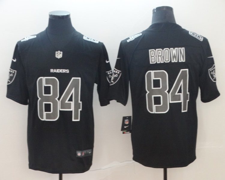 Men's Las Vegas Raiders Antonio Brown #84 Black Authentic Jersey