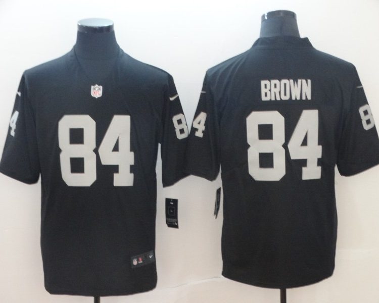 Men's Las Vegas Raiders Antonio Brown #84 Black Jersey