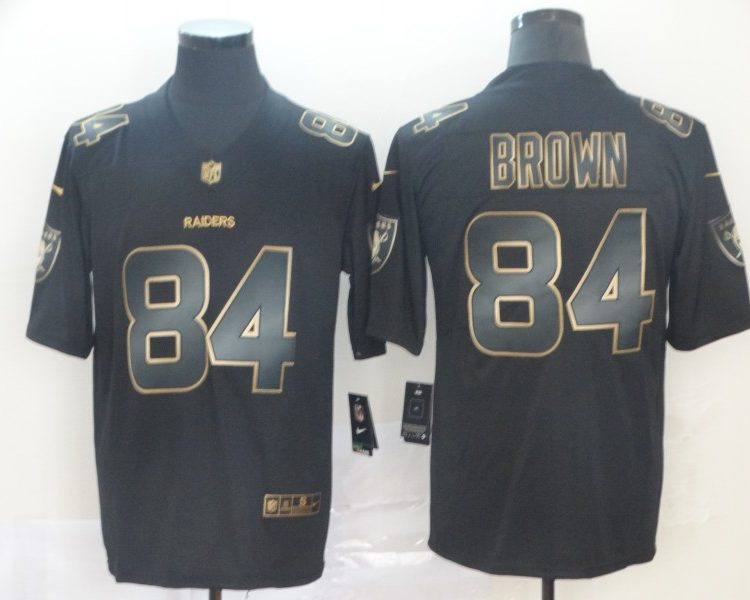 Men's Las Vegas Raiders Antonio Brown #84 Black Jersey