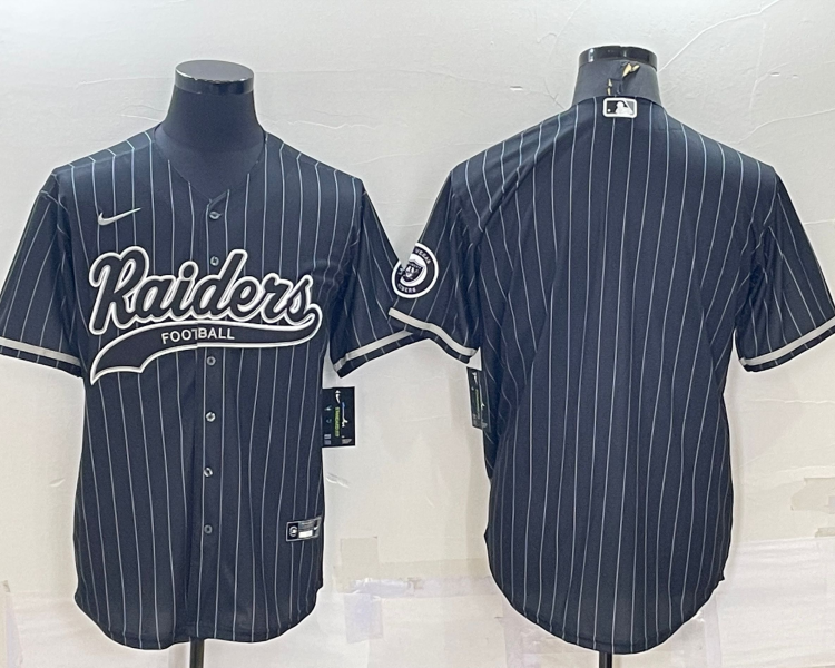 Men's Las Vegas Raiders Black Blank Jersey