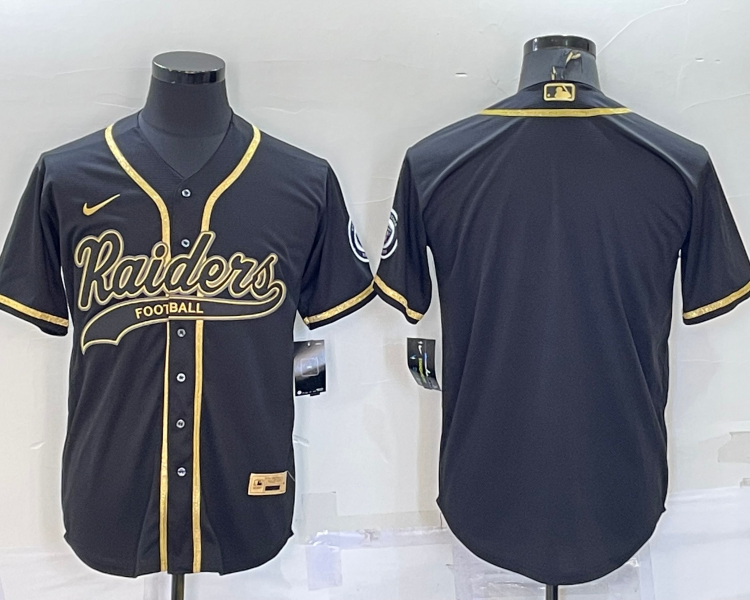 Men's Las Vegas Raiders Black Blank Jersey