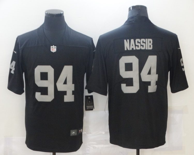 Men's Las Vegas Raiders Carl Nassib #94 Black Jersey