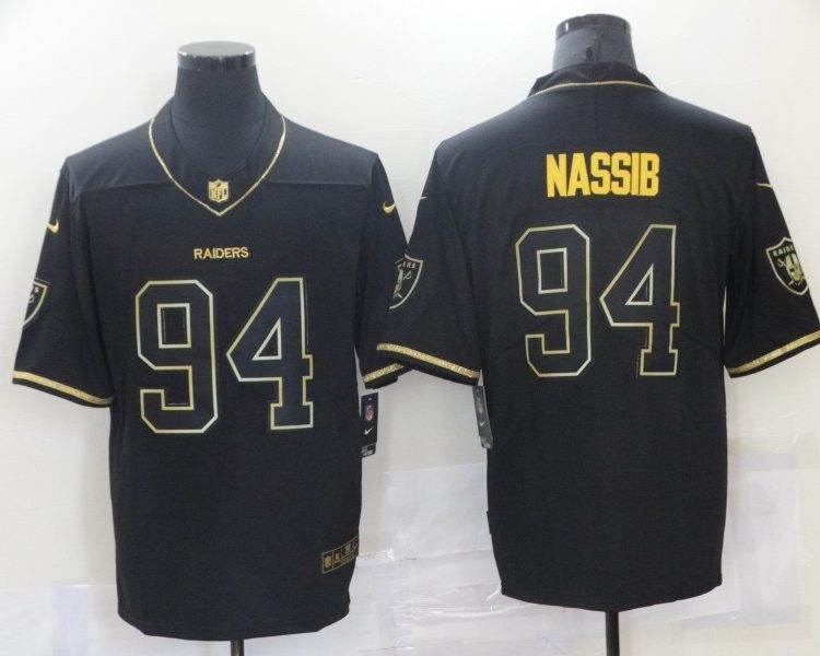 Men's Las Vegas Raiders Carl Nassib #94 Black Jersey