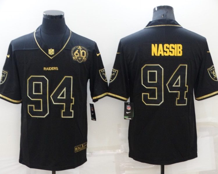 Men's Las Vegas Raiders Carl Nassib #94 Black Jersey