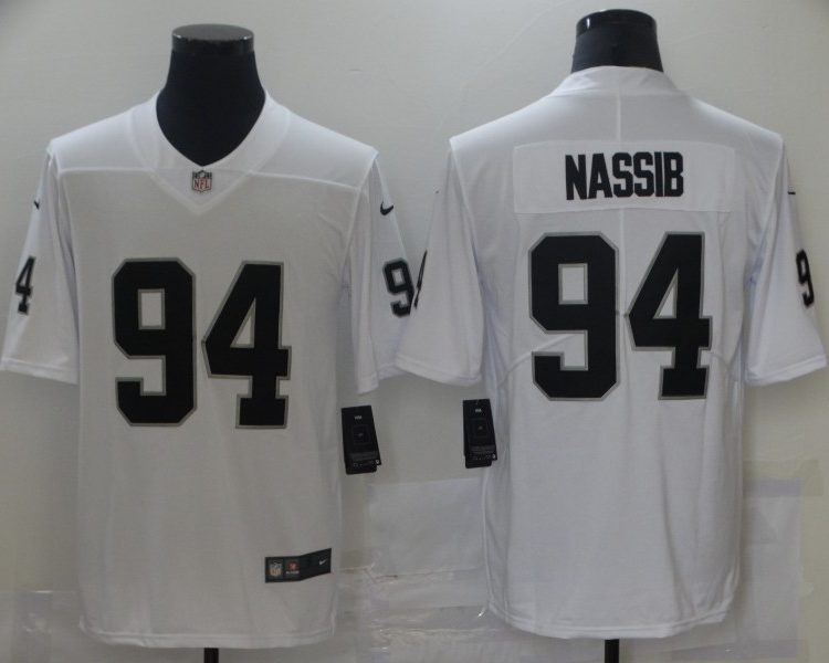 Men's Las Vegas Raiders Carl Nassib #94 White Jersey