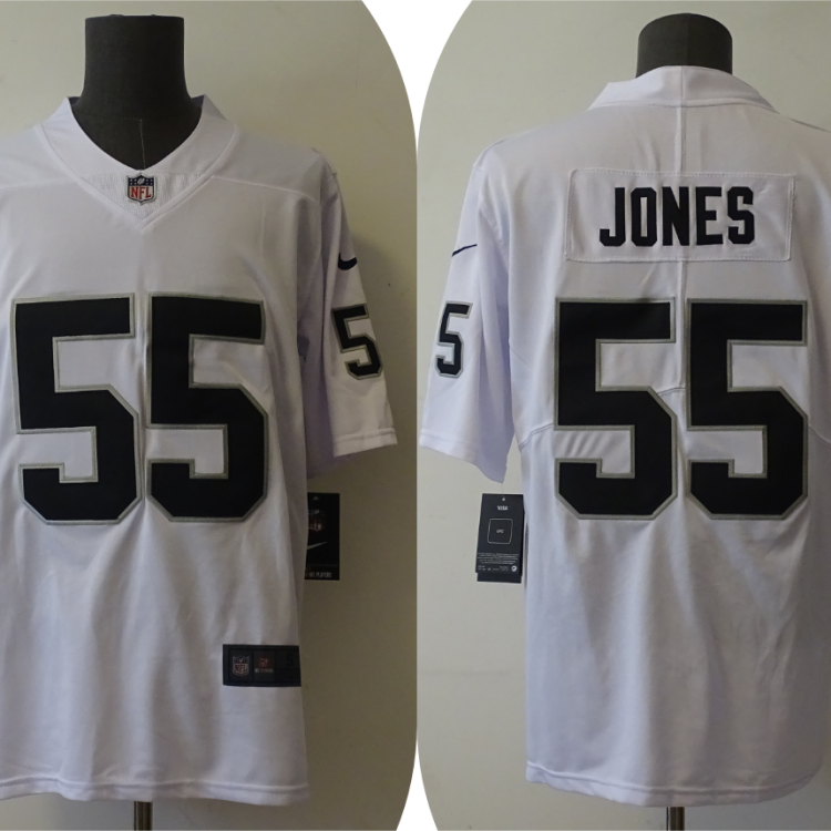 Men's Las Vegas Raiders Chandler Jones #55 White Jersey