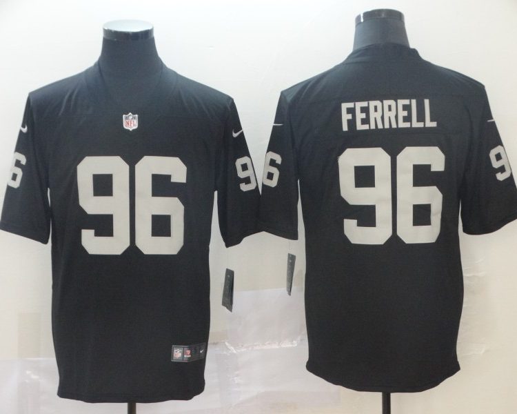 Men's Las Vegas Raiders Clelin Ferrell #96 Black Jersey
