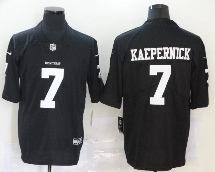 Men's Las Vegas Raiders Colin Kaepernick #7 Black Jersey