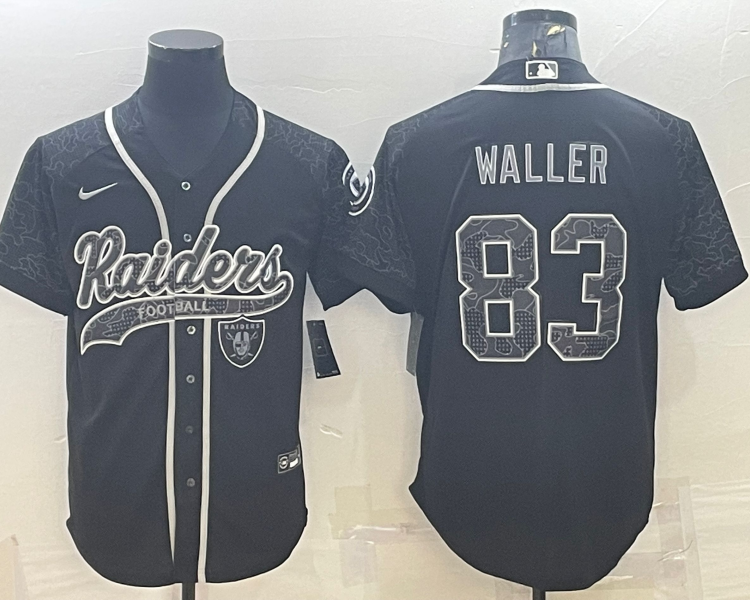 Men's Las Vegas Raiders Darren Waller #83 Black RFLCTV Limited Jersey Joint Edition
