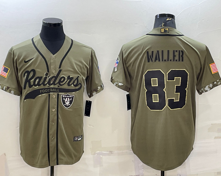 Men's Las Vegas Raiders Darren Waller #83 Olive 2022 Salute To Service Limited Jersey Joint Edition