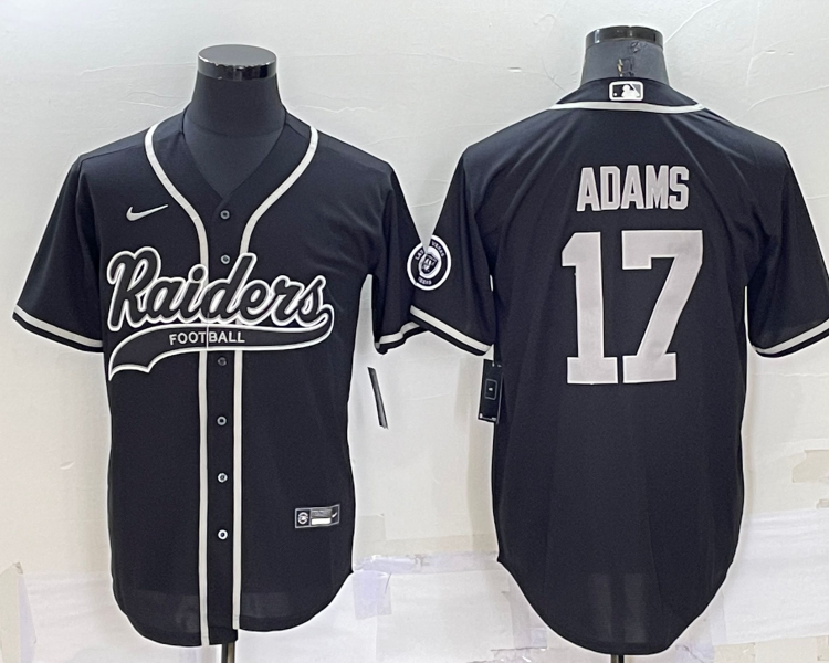 Men's Las Vegas Raiders Davante Adams #17 Black Jersey Joint Edition