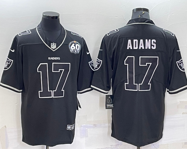Men's Las Vegas Raiders Davante Adams #17 Black Jersey