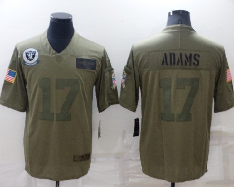 Men's Las Vegas Raiders Davante Adams #17 Brown Jersey