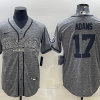 Men's Las Vegas Raiders Davante Adams #17 Gray Jersey Joint Edition