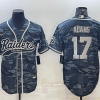 Men's Las Vegas Raiders Davante Adams #17 Grey Camouflage Jersey Joint Edition