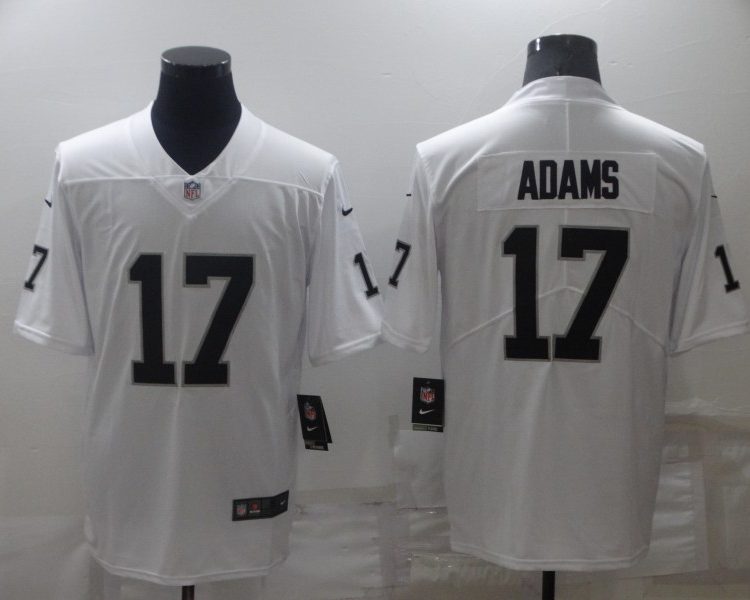 Men's Las Vegas Raiders Davante Adams #17 White Jersey