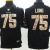 Men's Las Vegas Raiders Howie Long #75 Black Jersey