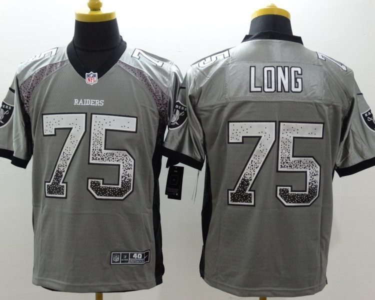 Men's Las Vegas Raiders Howie Long #75 Gray Jersey