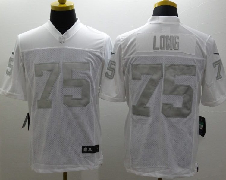Men's Las Vegas Raiders Howie Long #75 White Jersey