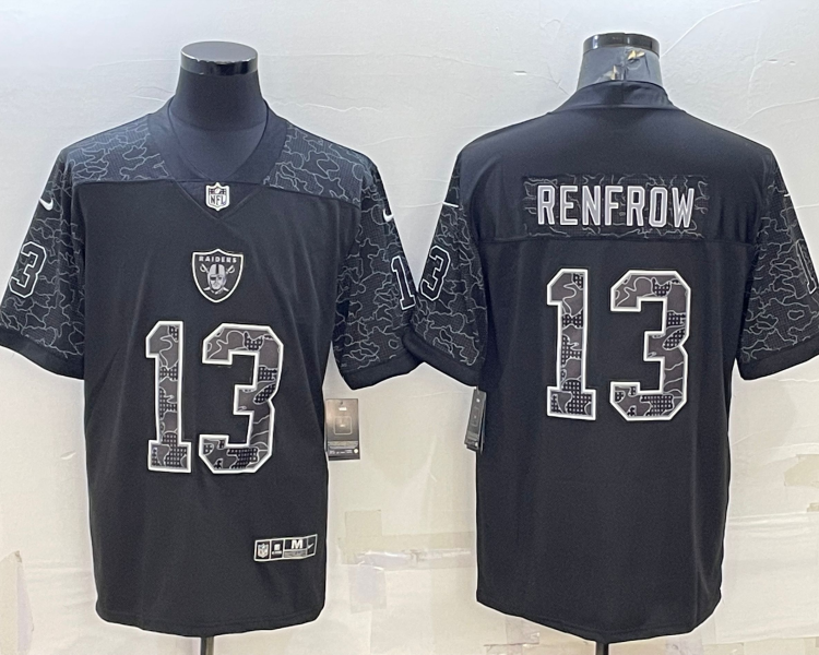 Men's Las Vegas Raiders Hunter Renfrow #13 Black Retired RFLCTV Limited Jersey