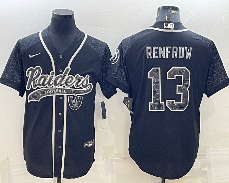 Men's Las Vegas Raiders Hunter Renfrow #13 Black RFLCTV Limited Jersey Joint Edition