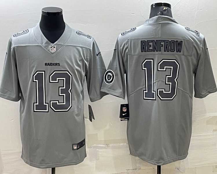 Men's Las Vegas Raiders Hunter Renfrow #13 Gray Atmosphere Jersey