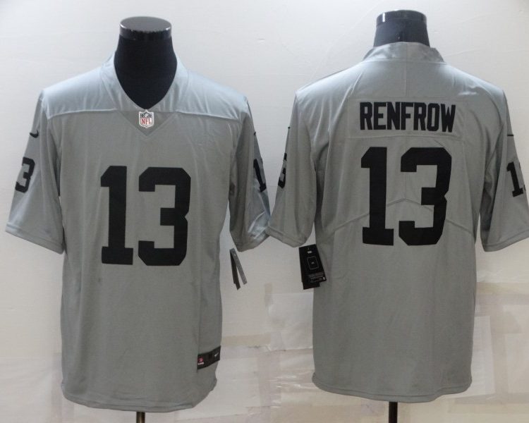 Men's Las Vegas Raiders Hunter Renfrow #13 Gray Inverted Legend Jersey