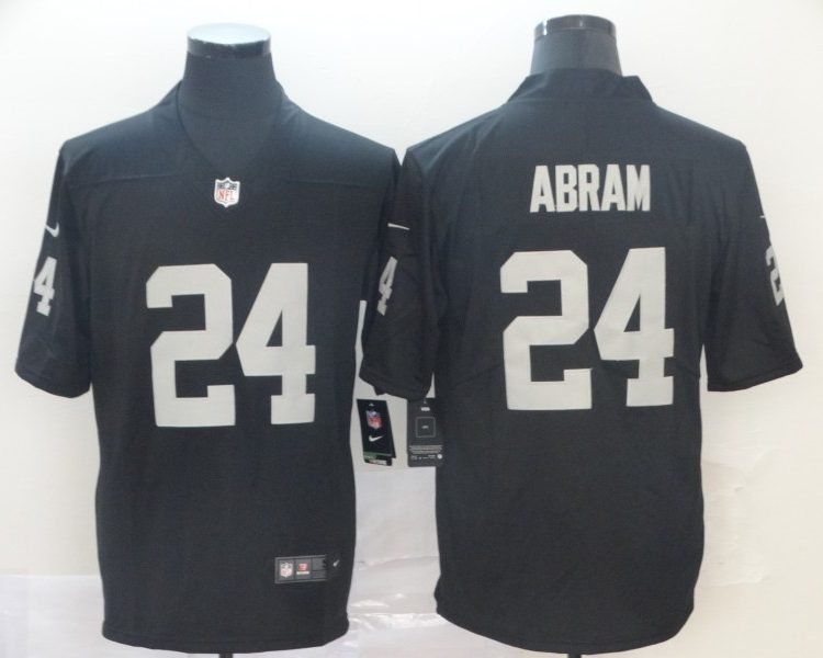 Men's Las Vegas Raiders Jonathan Abram #24 Black Jersey
