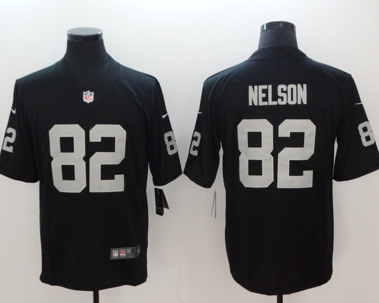 Men's Las Vegas Raiders Jordy Nelson #82 Black Jersey