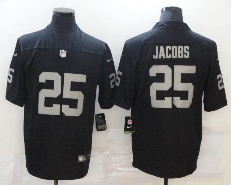 Men's Las Vegas Raiders Josh Jacobs #25 Black Jersey
