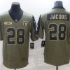 Men's Las Vegas Raiders Josh Jacobs #28 Brown Authentic Jersey