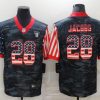 Men's Las Vegas Raiders Josh Jacobs #28 Grey Camouflage Jersey