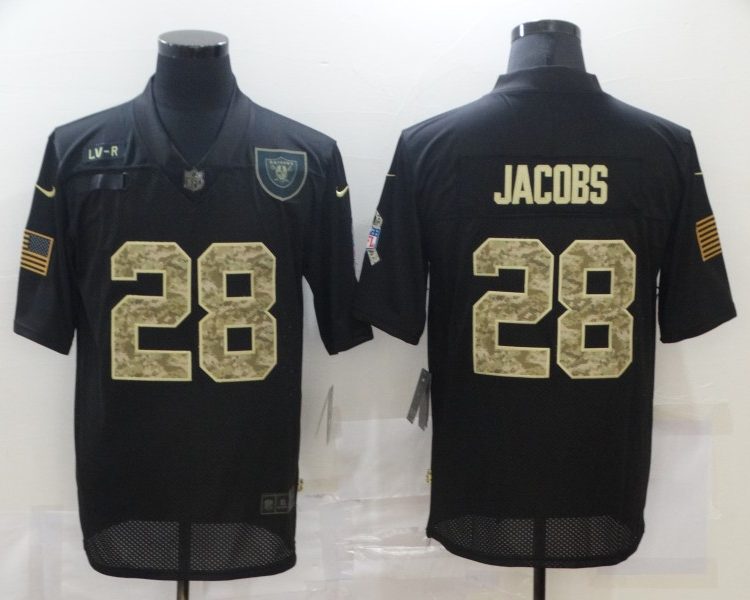 Men's Las Vegas Raiders Josh Jacobs Black Authentic Jersey