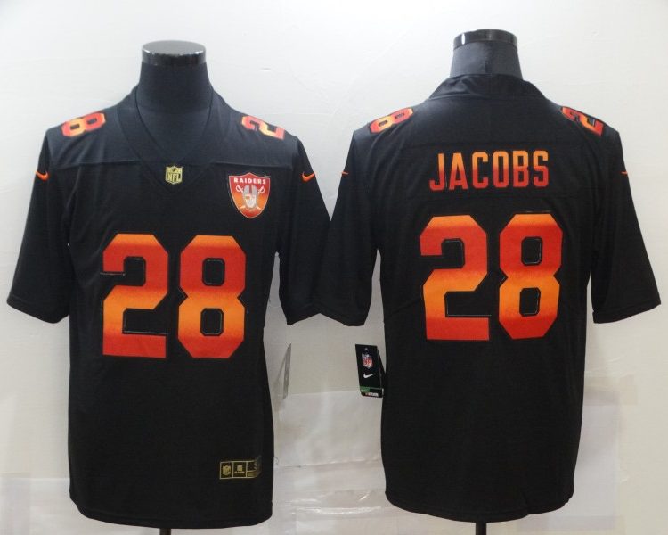 Men's Las Vegas Raiders Josh Jacobs Black Team Jersey