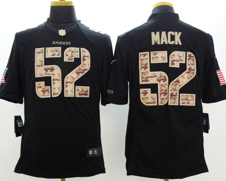 Men's Las Vegas Raiders Khalil Mack #52 Black Alternate Jersey