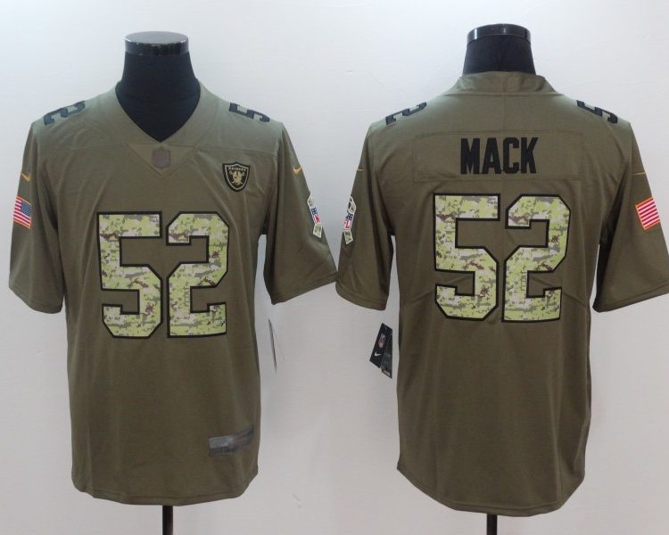Men's Las Vegas Raiders Khalil Mack #52 Brown Jersey