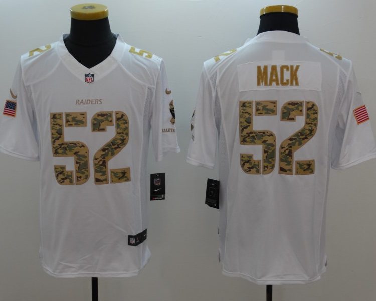 Men's Las Vegas Raiders Khalil Mack #52 White Alternate Jersey