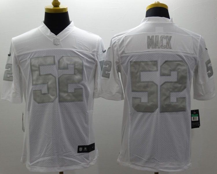 Men's Las Vegas Raiders Khalil Mack #52 White Jersey