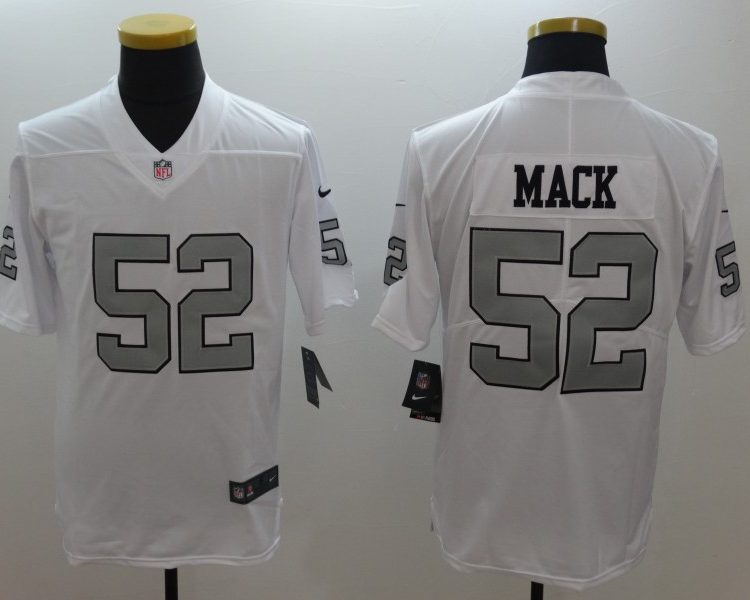 Men's Las Vegas Raiders Khalil Mack #52 White Jersey