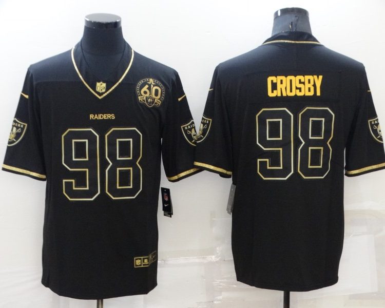 Men's Las Vegas Raiders Maxx Crosby #98 Black Authentic Jersey