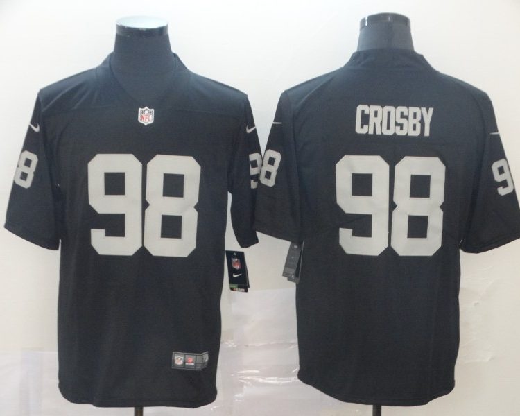 Men's Las Vegas Raiders Maxx Crosby #98 Black Jersey