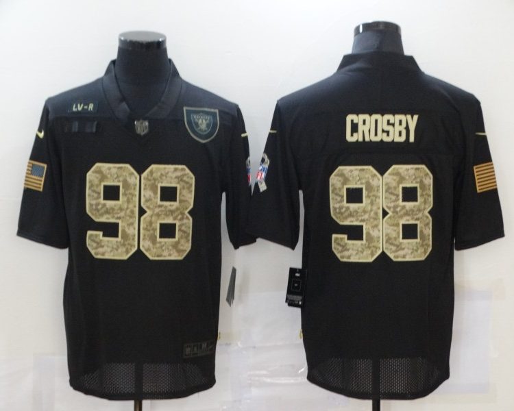 Men's Las Vegas Raiders Maxx Crosby #98 Black Jersey